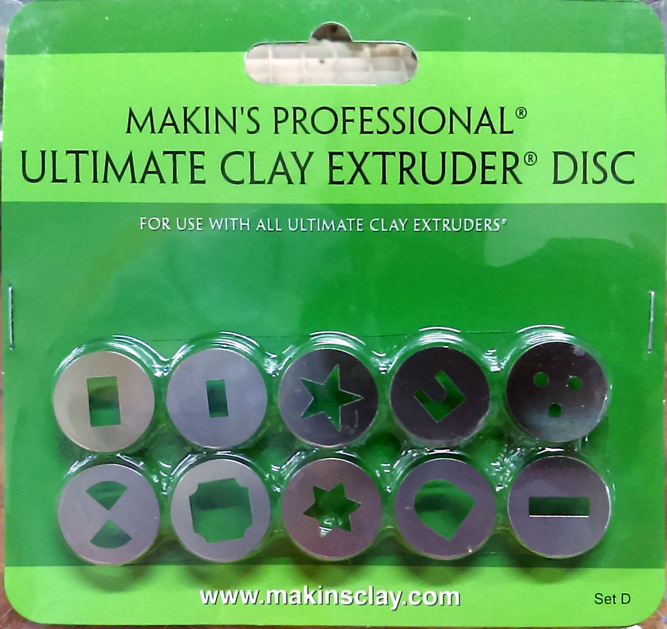 Makins Professional Ultimate Clay Extruder Discs - Set D