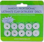 Makins Professional Ultimate Clay Extruder Discs - Metal Edition